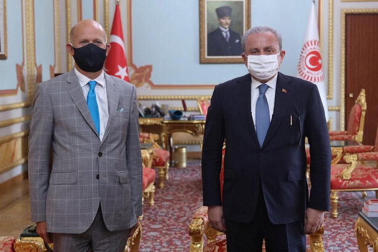 TBMM Başkanı Mustafa Şentop İngiltere Büyükelçisi Chilcott'u kabul etti