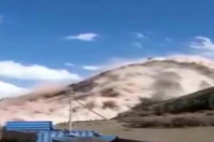 Kömür yatağında heyelan