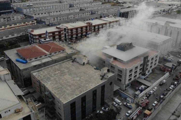 Sanayi sitesinde yangın