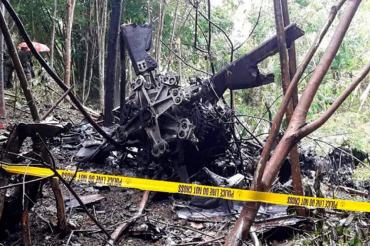 Filipinler'de askeri helikopter düştü: 4 ölü