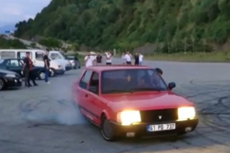 Tır parkında drift yapan sürücüye 9 bin 194 TL ceza