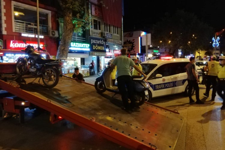 Bursa'da abartı egzoz takanlara ceza yağdı