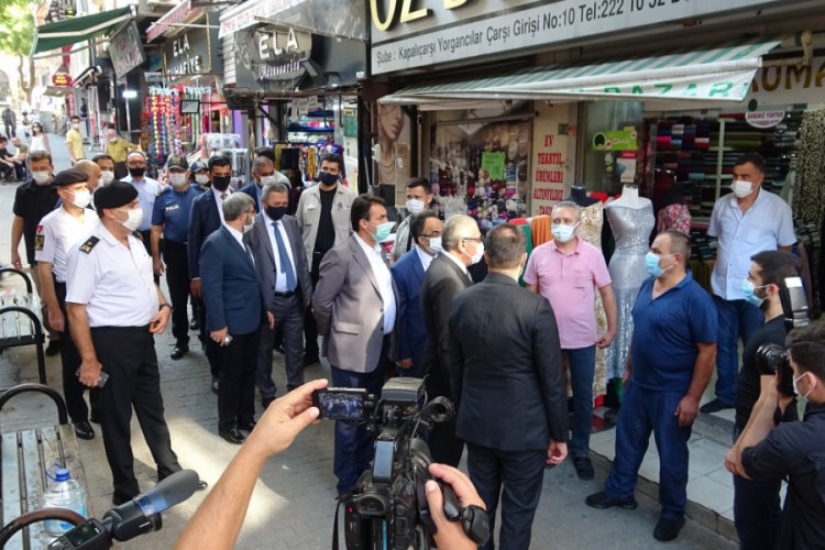 Bursa protokolünden koronavirüs denetimi