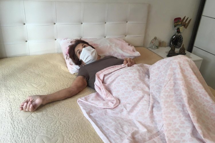 Çekicinin kaldırdığı araçtan düştü, yatağa bağımlı kaldı