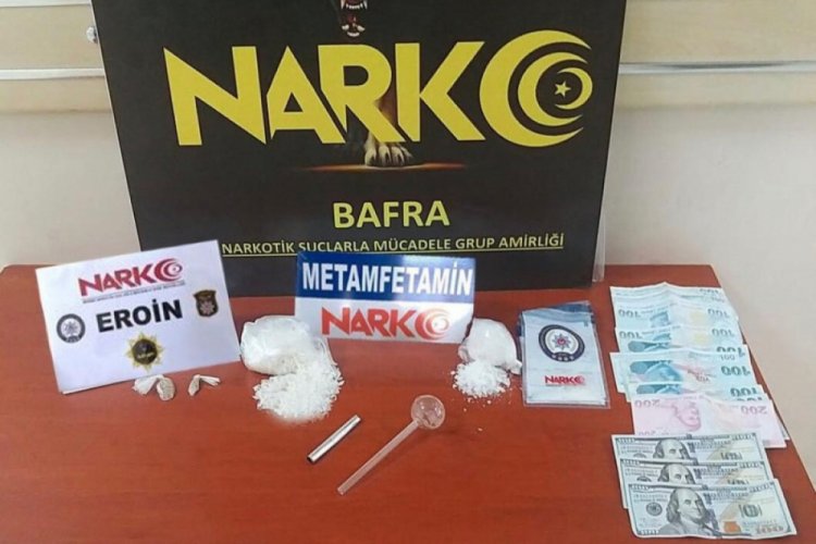 Eroin ve metamfetamin maddesi ele geçirdi