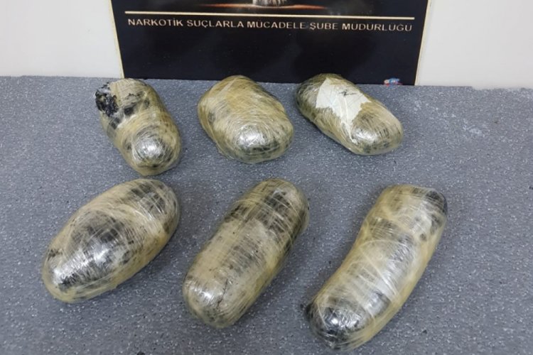 2 kilo 84 gr esrar ele geçirildi