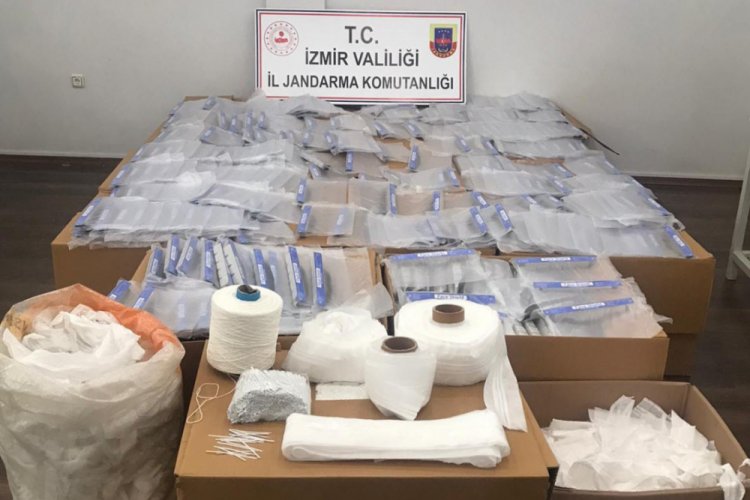 Kaçak maske imalathanesine operasyon