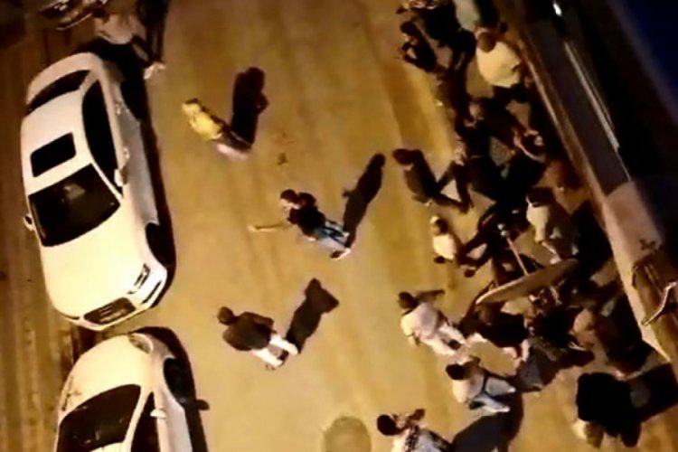 Komşuların kavgasında ortalık savaş alanına döndü