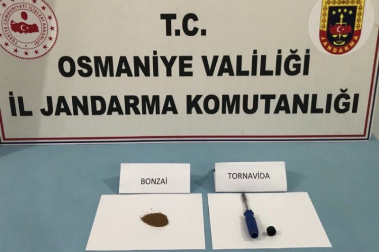 Tornavidadan uyuşturucu çıktı