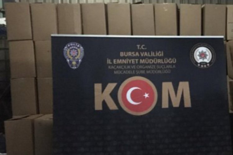Bursa'da sahte tütün ele geçirildi