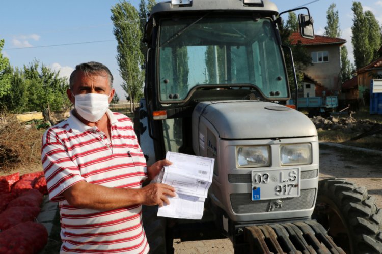 Geçmediği otoyoldan traktörüne ceza geldi