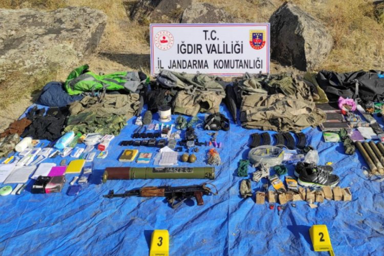 Iğdır'da PKK mühimmatı ele geçirildi