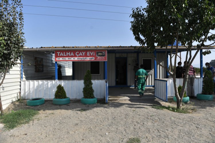 Bursa'da kaçak çay ocağı yıkıldı