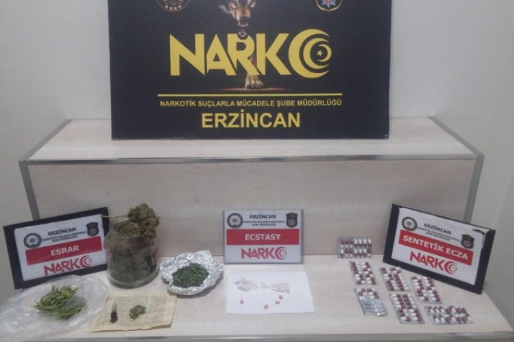 Erzincan'da uyuşturucu operasyonu