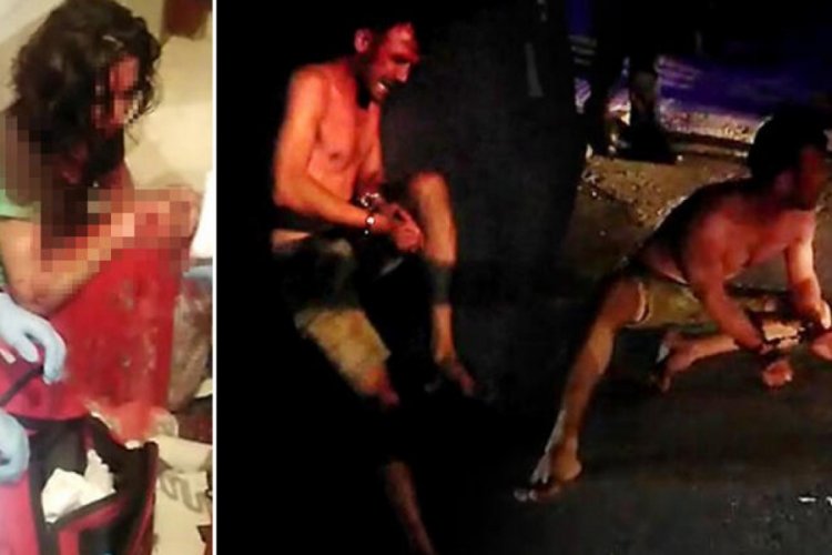 Eşini öldüresiye dövüp, polise direndi!