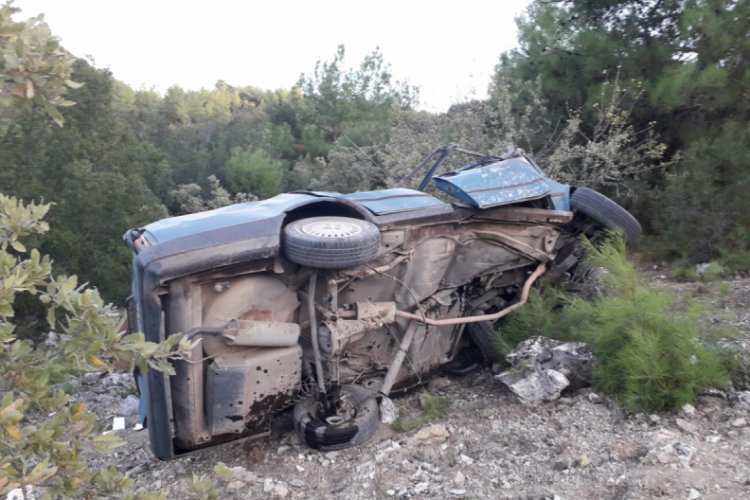 Otomobil şarampole uçtu: 1 ağır yaralı
