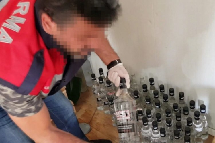 Jandarmadan sahte içki operasyonu