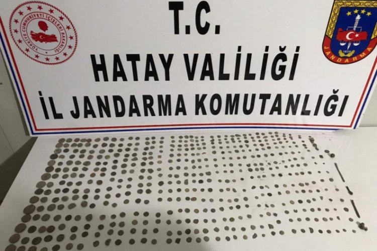 Motosiklette 516 tarihi sikke ele geçirildi