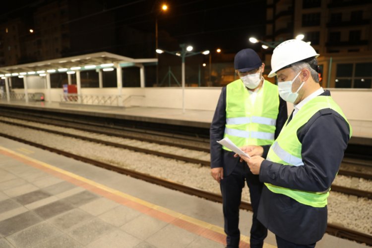 Bursa'da raylarda konforlu ulaşım mesaisi