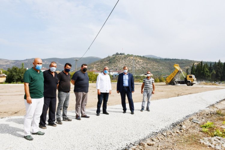 Bursa İznik'te mezarlık düzenlemesi