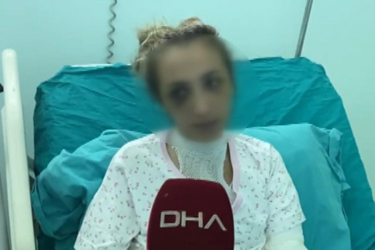 Çocuklarının önünde darp etti, kızgın bıçakla işkence yaptı
