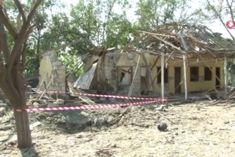 Ermenistan'ın attığı roket kafeye düştü: 3 yaralı