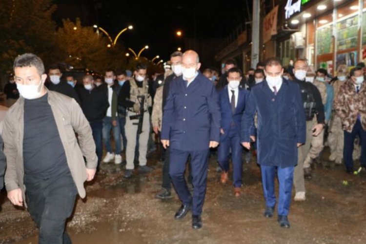 Süleyman Soylu, Yüksekova'da incelemelerde bulundu