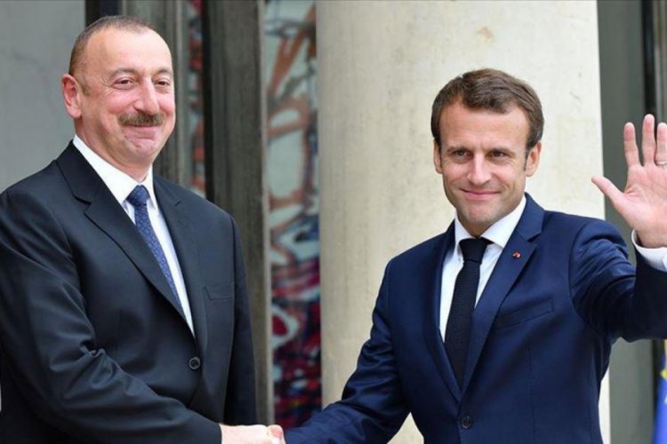 Aliyev ve Macron, Dağlık Karabağ sorunuyla ilgili mevcut durumu görüştü