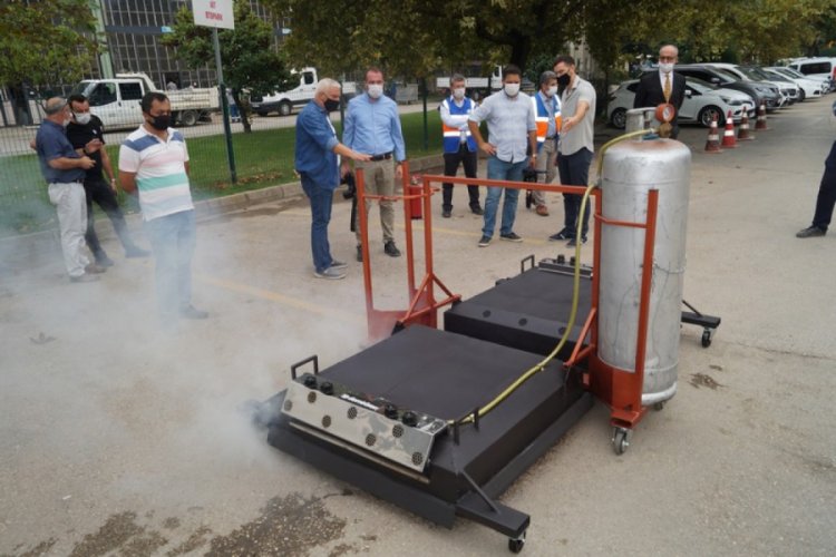 Bursa'da üretildi! Asfalt tamirleri için artık yollar kapanmayacak