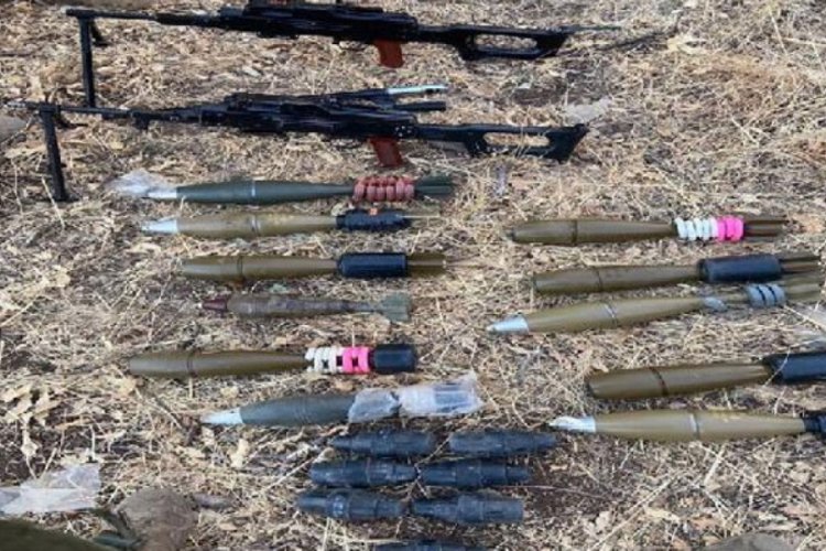 MSB: Irak'ın kuzeyinde PKK'ya ait silah ve mühimmat ele geçirildi