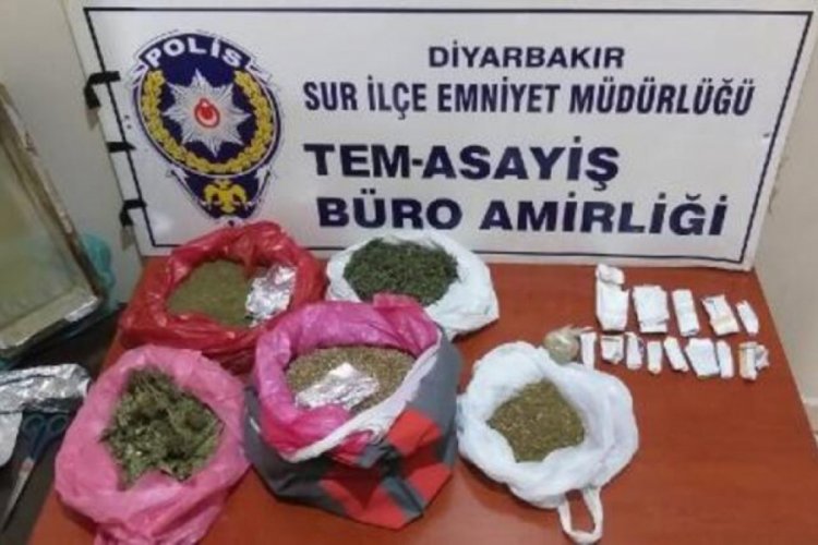 Diyarbakır'da uyuşturucu operasyonu: 2 gözaltı