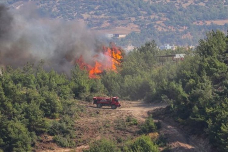 Hatay'daki yangında soğutma çalışmaları sürüyor
