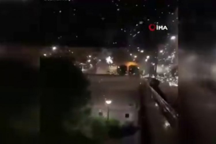 Fransa'da karakola havai fişekli saldırdı
