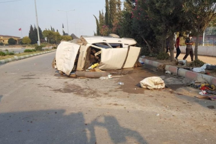 Tarım işçileri kaza yaptı: 7 yaralı