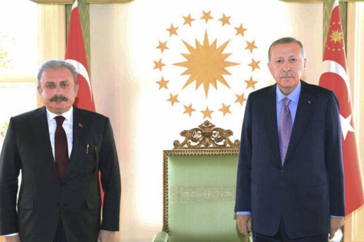 Cumhurbaşkanı Erdoğan, TBMM Başkanı Şentop'u kabul etti