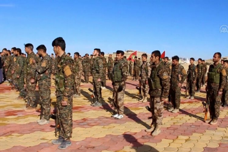 Terör örgütü PKK'nın Sincar'daki kampları görüntülendi