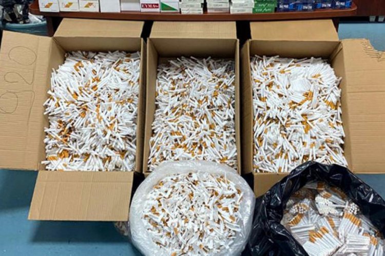 65 bin lira değerinde kaçak sigara ve makaron ele geçirildi