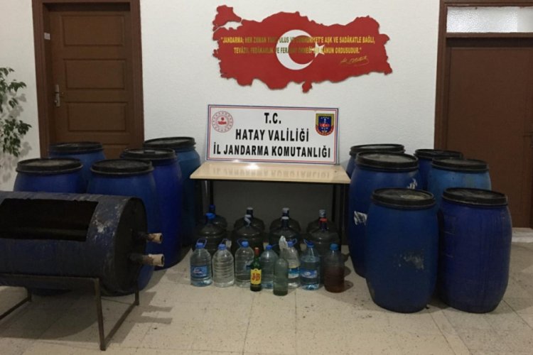 Hatay'da sahte alkol operasyonu