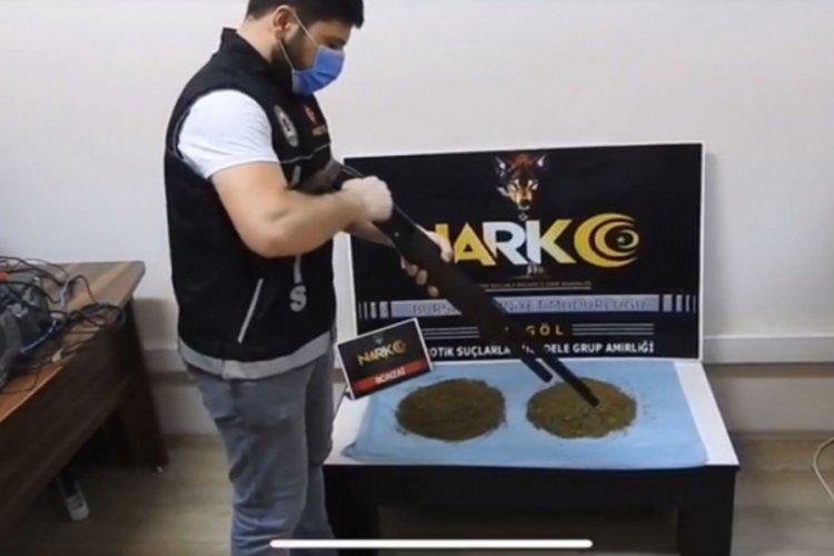 Bursa İnegöl'de 1 kilo bonzai ele geçirildi