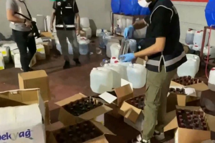 Gaziantep'te sahte içki operasyonu: 13 gözaltı