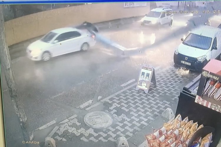 Baca araçların üzerine düştü, doktor ölümden döndü
