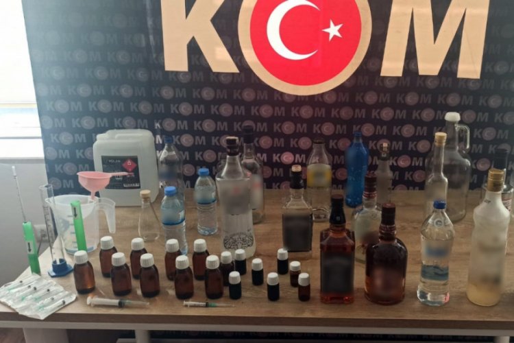 Kör eden sahte alkol üretim yerine baskın