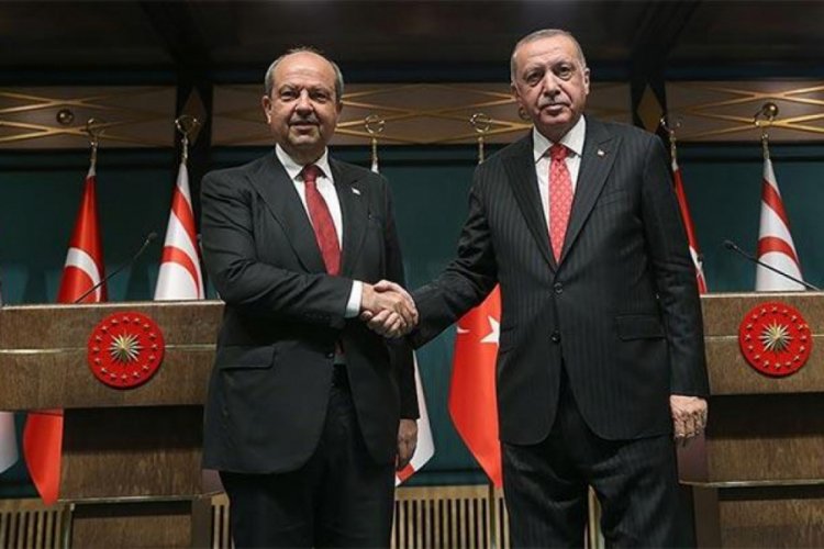 Cumhurbaşkanı Erdoğan, Ersin Tatar ile görüştü