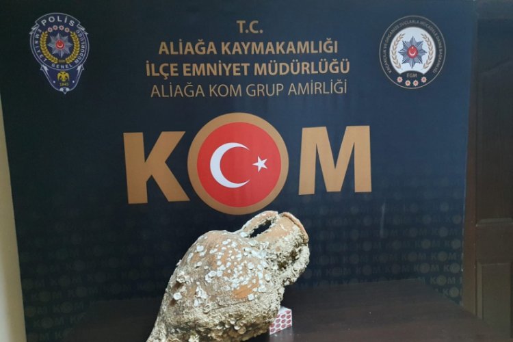 2 bin 500 yıllık antik anfora operasyonla ele geçirildi
