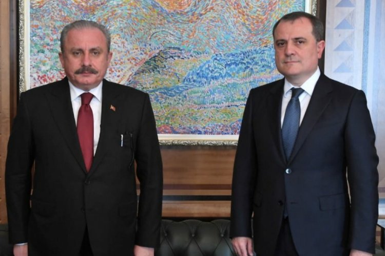TBMM Başkanı Şentop, Azerbaycan Dışişleri Bakanı ile bir araya geldi