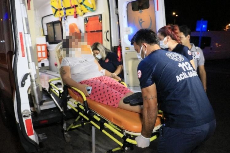 Kocası tarafından darp edilen kadın hastanelik oldu