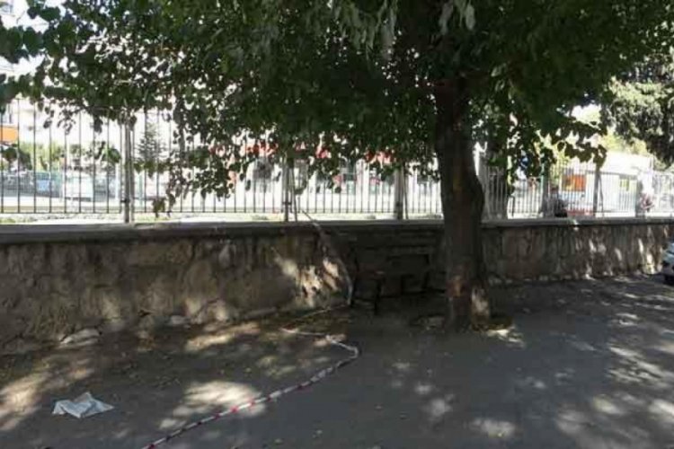 Hastane bahçesinde şüpheli paket paniği