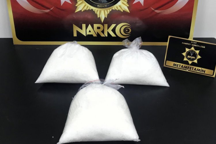 Siirt'te 3,5 kilogram uyuşturucu madde ele geçirildi