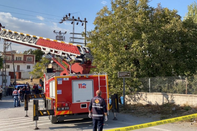Ceviz çırparken elektrik çarparak öldü