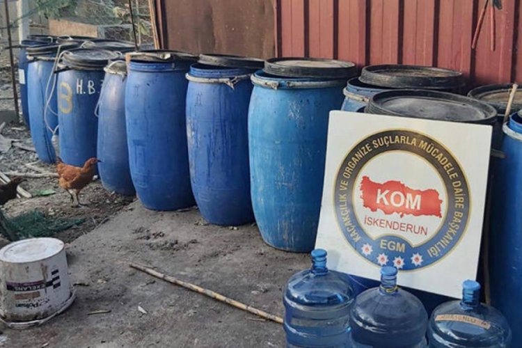 2 bin 40 litre sahte içki ele geçirildi